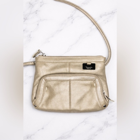 Tignanello Handbags - Tignanello Metallic Crossbody Bag